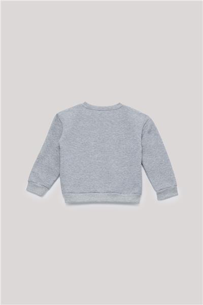Nebbati Basic Erkek Çocuk Gri Sweatshirt