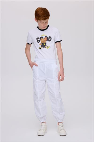 Nebbati Boy White TrousersNebbati Boy White Trousers