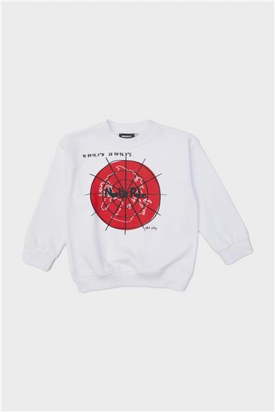 Nebbati Erkek Çocuk Beyaz Sweatshirt
