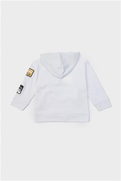 Nebbati Erkek Çocuk Beyaz Sweatshirt