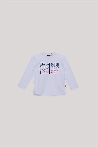 Nebbati Erkek Çocuk Beyaz T-Shirt