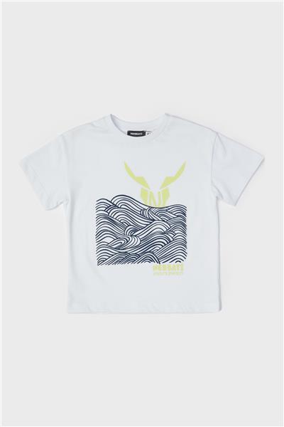 Nebbati Erkek Çocuk Beyaz T-Shirt