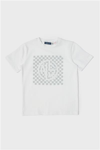 Nebbati Erkek Çocuk Beyaz T-Shirt