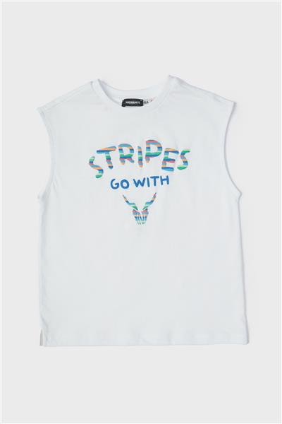 Nebbati Erkek Çocuk Beyaz T-Shirt