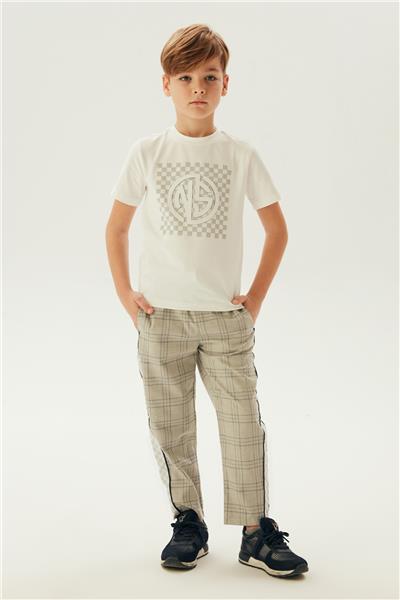 Nebbati Erkek Çocuk Beyaz T-Shirt
