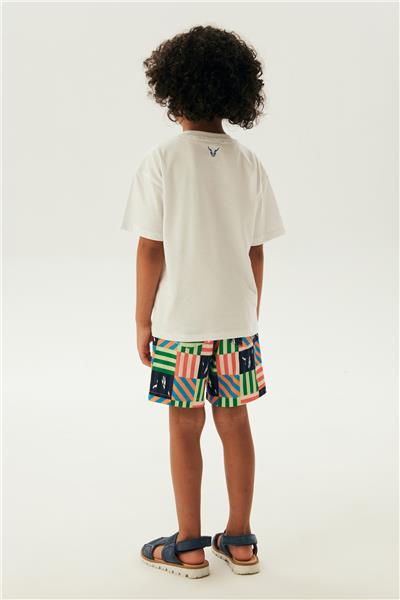 Nebbati Erkek Çocuk Beyaz T-Shirt