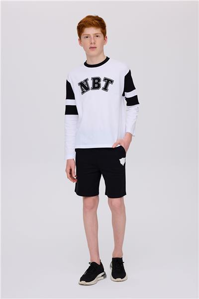 Nebbati Erkek Çocuk Beyaz TshirtNebbati Erkek Çocuk Beyaz Tshirt