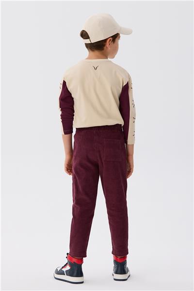 Nebbati Erkek Çocuk Bordo Pantolon