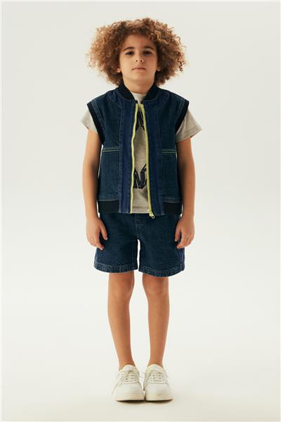 Nebbati Erkek Çocuk Denim Yelek