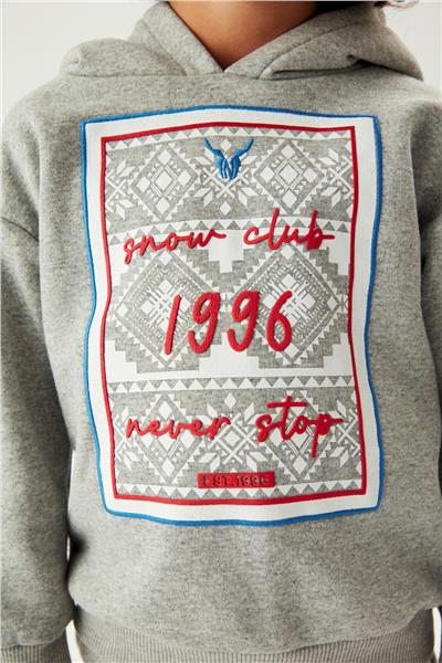 Nebbati Erkek Çocuk Gri Sweatshirt