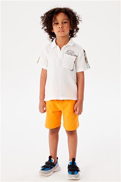 Nebbati Erkek Çocuk Gri T-Shirt
