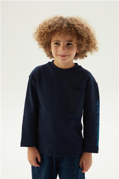 Nebbati Erkek Çocuk Lacivert Sweatshirt