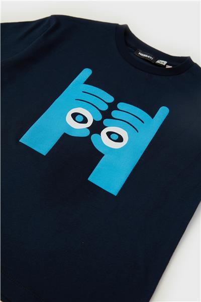 Nebbati Erkek Çocuk Lacivert T-Shirt