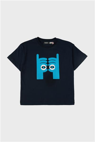Nebbati Erkek Çocuk Lacivert T-Shirt
