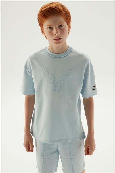 Nebbati Erkek Çocuk Mavi T-Shirt