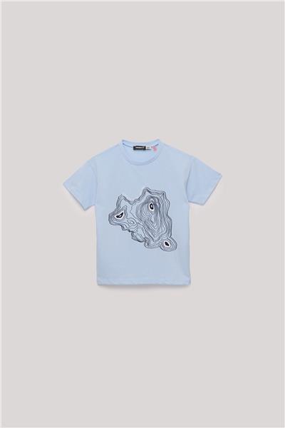 Nebbati Erkek Çocuk Mavi T-Shirt