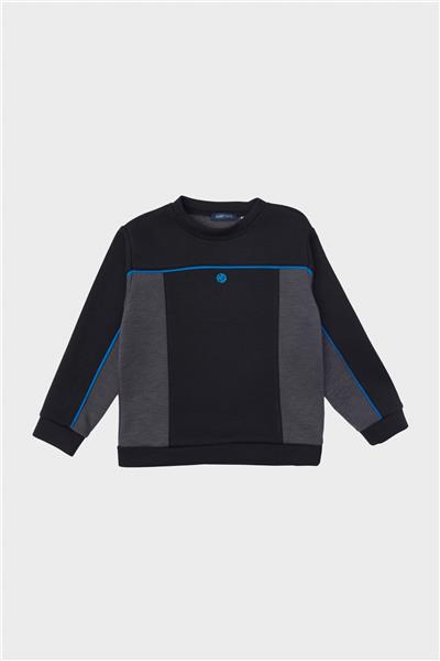 Nebbati Erkek Çocuk Siyah Sweatshirt