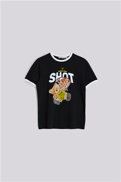 Nebbati Erkek Çocuk Siyah TshirtNebbati Erkek Çocuk Siyah Tshirt