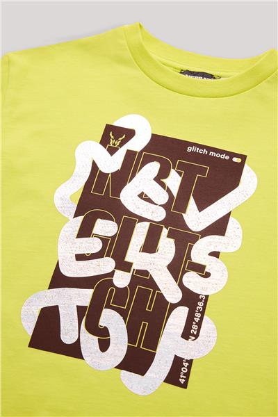 Nebbati Erkek Çocuk Yeşil T-Shirt