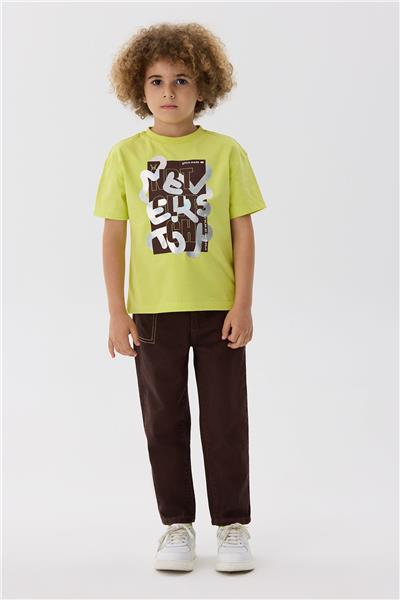 Nebbati Erkek Çocuk Yeşil T-Shirt