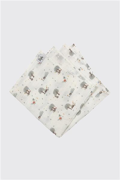 Owli Unisex Ekru Müslin Battaniye