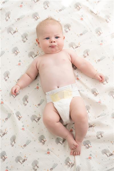 Owli Unisex Ecru Muslin BlanketOwli Unisex Ecru Muslin Blanket