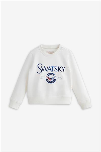 Swatsky Erkek Çocuk Beyaz Sweatshirt