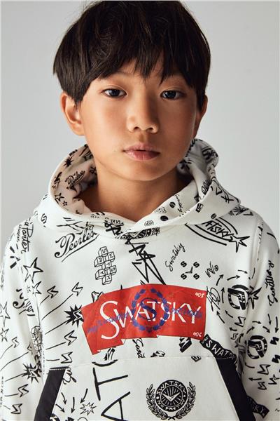 Swatsky Erkek Çocuk Desenli Sweatshirt