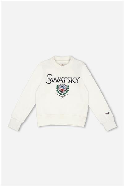 Swatsky Erkek Çocuk Kırık Beyaz Sweatshirt