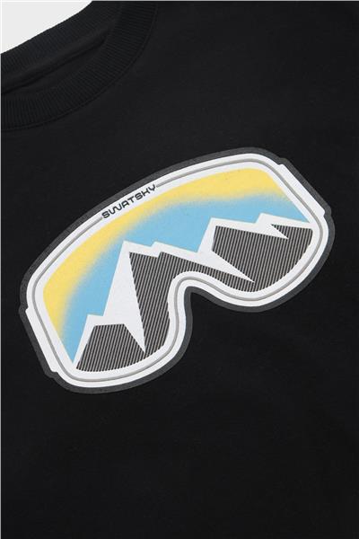 Swatsky Erkek Çocuk Siyah Sweatshirt