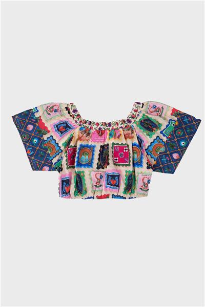 Swatsky Kız Çocuk Desenli T-Shirt