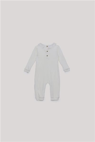 Tyess Basic Kız Bebek Ekru Tulum