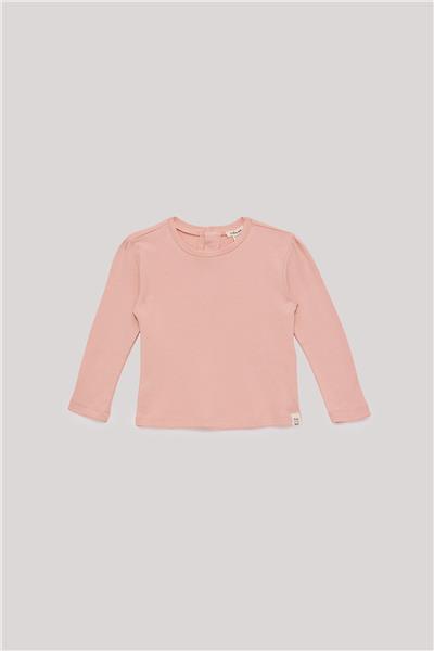 Tyess Basic Kız Bebek Somon T-Shirt