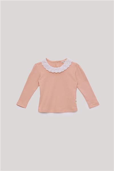 Tyess Basic Kız Bebek Somon T-Shirt