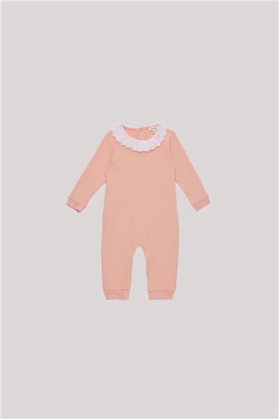 Tyess Basic Kız Bebek Somon Tulum
