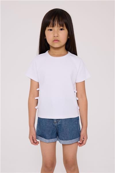 Tyess Basic Kız Çocuk Beyaz TshirtTyess Basic Kız Çocuk Beyaz Tshirt