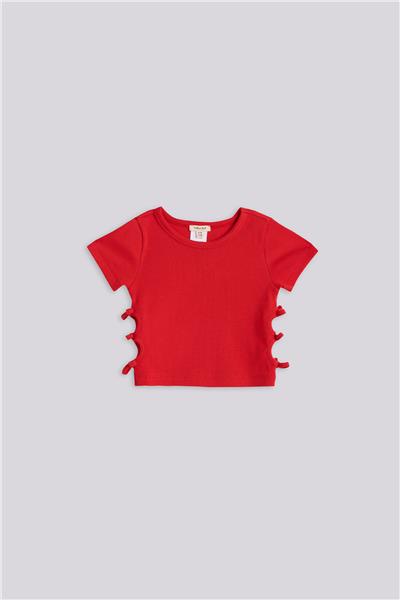 Tyess Basic Kız Çocuk Kırmızı TshirtTyess Basic Kız Çocuk Kırmızı Tshirt