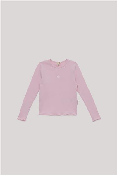 Tyess Basic Kız Çocuk Pembe T-Shirt