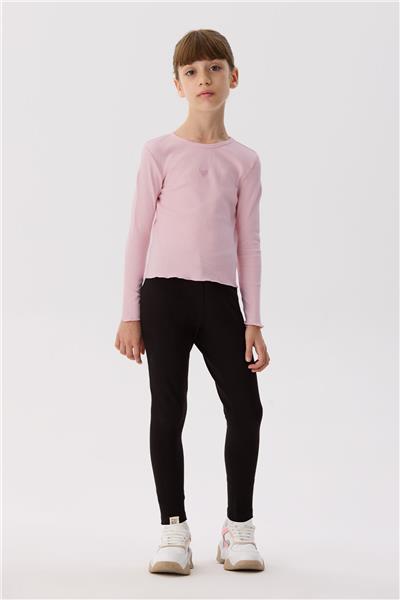 Tyess Basic Kız Çocuk Pembe T-Shirt