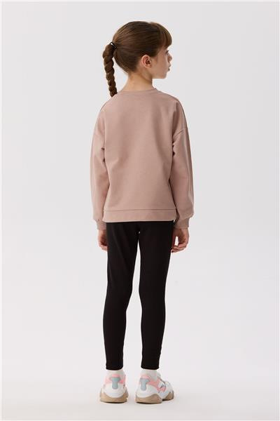 Tyess Basic Kız Çocuk Taba Sweatshirt