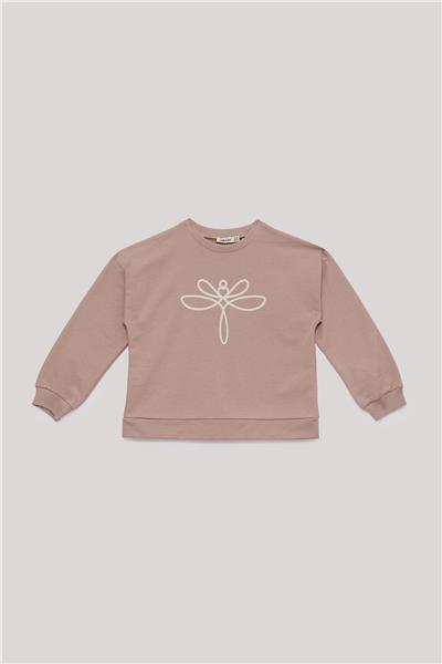 Tyess Basic Kız Çocuk Taba Sweatshirt