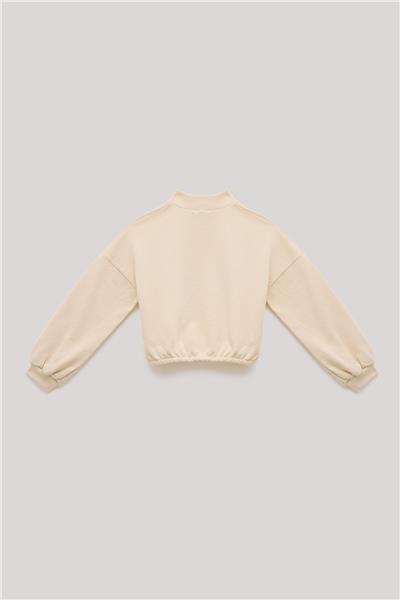 Tyess Kız Çocuk Bej Sweatshirt