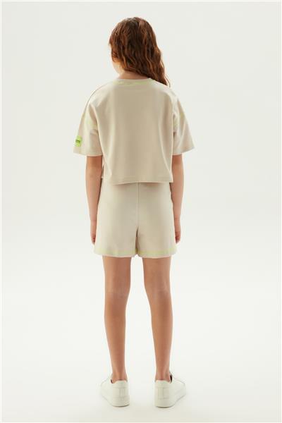 Tyess Kız Çocuk Bej T-Shirt