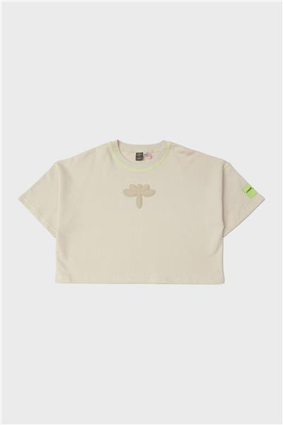 Tyess Kız Çocuk Bej T-Shirt