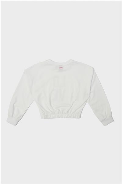 Tyess Kız Çocuk Beyaz Sweatshirt
