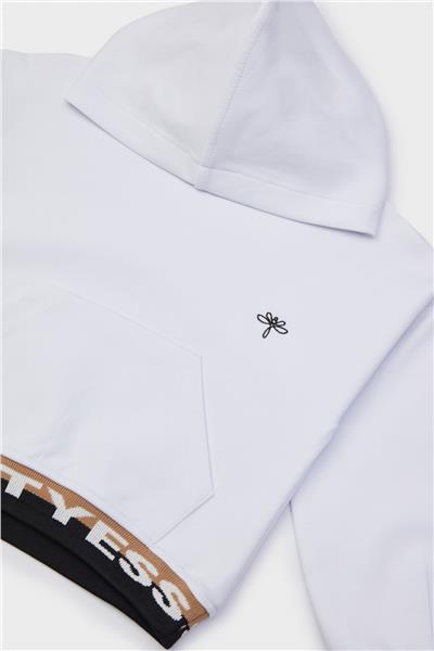Tyess Kız Çocuk Beyaz Sweatshirt