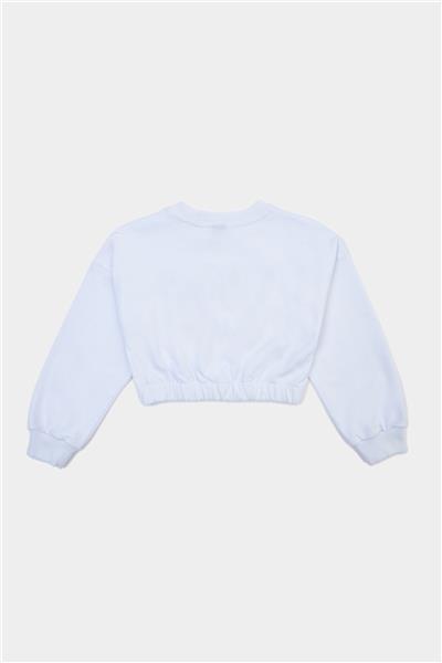 Tyess Kız Çocuk Beyaz Sweatshirt