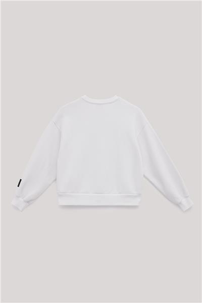 Tyess Kız Çocuk Beyaz Sweatshirt