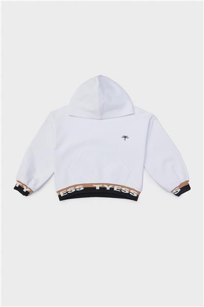 Tyess Kız Çocuk Beyaz Sweatshirt