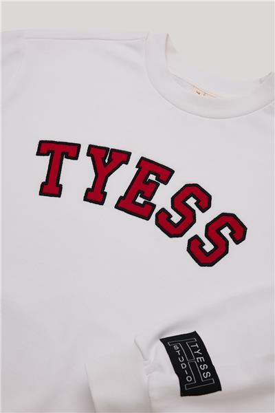 Tyess Kız Çocuk Beyaz Sweatshirt